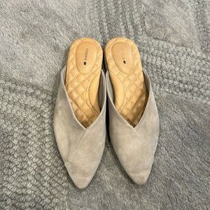 Birdies The Swan mule in Grey suede 7.5